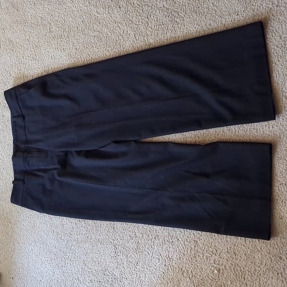 Talbots Black Made In Italy Wool Bootcut Business Professional Pants Size 14 - Picture 4 of 7